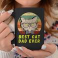 Vintage Best Cat Dad Ever Kitten Men Cat Kitties Lover Kitty Gift For Mens Coffee Mug Unique Gifts