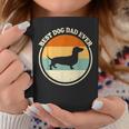 Vintage Best Dog Dad Ever Dachshund Dog Lover Fathers Day Coffee Mug Funny Gifts