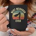 Vintage Best Neighbor Ever Superhero Fun Gift Graphic Gift For Mens Coffee Mug Funny Gifts