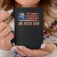 Vintage Bjj Jiu-Jitsu Dad American Usa Flag Sports Gift Coffee Mug Funny Gifts