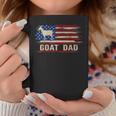 Vintage Goat Dad American Usa Flag FarmingFarmer Gift Coffee Mug Funny Gifts