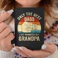 Vintage Great Dads Get Promoted To Grandpa Fist Bump Funny Coffee Mug Funny Gifts