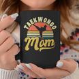Vintage Retro Sunset Design Taekwondo Mom Coffee Mug Personalized Gifts