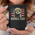 Vintage Usa American Flag Doodle Dad Lgbt Gay Pride Coffee Mug Funny Gifts