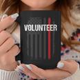 Volunr Fire Fighter Thin Red Line Flag Family Coffee Mug Funny Gifts