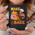 Wake Bake Turkey Feast Meal Dinner Chef Funny Thanksgiving Coffee Mug Funny Gifts