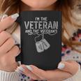 Womens American Veteran And Veterans Wife Funny Women Veterans Day Coffee Mug Funny Gifts