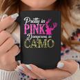 Womens Cute Camoflauge Pretty In Pink Dangerous In Camo Hunter Girl Coffee Mug Funny Gifts