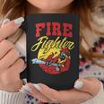 Womens Fire Fighter With Water Hose Fighting The Fire Gift Coffee Mug Funny Gifts