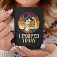 Womens Funny I Pooped Today Retro Rosie Funny Humor I Pooped Coffee Mug Unique Gifts