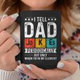 Womens I Tell Dad Jokes Periodically Element Chemistry Fathers Day Coffee Mug Personalized Gifts