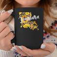 Womens Louisiana Sunflower Leopard Print Wildflower State Map Coffee Mug Personalized Gifts