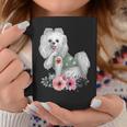Womens Pomeranian I Love Mom Tattoo Dog Funny Mothers Day Coffee Mug Personalized Gifts