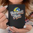 Womens Retro Volleyball Mom Funny Vintage Softball Mom Mothers Day Coffee Mug Unique Gifts