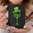 Womens Three Wine Glasses Clover Irish Shamrock St Patrick Day Coffee Mug Personalized Gifts