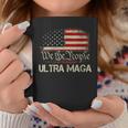 Womens Ultra Maga Funny Anti Biden Us Flag Pro Trump Trendy Coffee Mug Unique Gifts