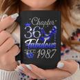 Womens Womens 36 Years Old Chapter 36 Est 1987 36Th Birthday Queen Coffee Mug Unique Gifts