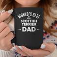 Worlds Best Scottish Terrier DadScottie Dog Coffee Mug Unique Gifts
