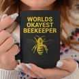 Worlds Okayest Beekeeper Beekeeping Dad Gift Coffee Mug Funny Gifts