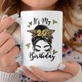 20Th Birthday Decorations Girl Messy Bun 20 Years Old Bday Coffee Mug Unique Gifts