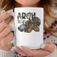 Army Wife Western Cowhide Army Boots Wife Gift Veterans Day Coffee Mug Funny Gifts
