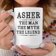 Asher The Man The Myth The Legend First Name MensCoffee Mug Funny Gifts