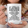 Being A Flatbed Driver Like Riding A Bike Coffee Mug Funny Gifts