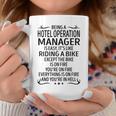 Being A Hotel Operation Manager Like Riding A Bike Coffee Mug Funny Gifts