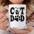 Cat Dad Heart Personalized Cat Dad Coffee Mug Unique Gifts