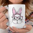 Cute Bunny Face Leopard Glasses Headband Happy Easter Day Coffee Mug Unique Gifts