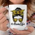 Cute Mom Women Life Sunflower Messy Bun Mothers Day Coffee Mug Unique Gifts