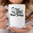 Dad Jokes More Like Rad Jokes Funny Fathers Day Retro Coffee Mug Unique Gifts