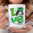 Funny Icu Nurse St Patricks Day Love Nurse Life Messy Bun Coffee Mug Funny Gifts