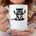 Funny Racoon Peace Sign Trashed Racoon Panda Lovers Gift Coffee Mug Unique Gifts