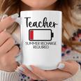 Funny Teacher Appreciation Teacher Summer Recharge Required Coffee Mug Personalized Gifts
