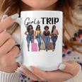 Girls Trip Airport Black Women Girls Vacation Squad Coffee Mug Unique Gifts