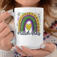Happy Mardi Gras Leopard Boho Rainbow Women Girls Kids V2 Coffee Mug Funny Gifts
