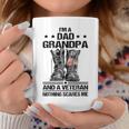 Im A Dad Grandpa And A Veteran Nothing Scares Me Dad Coffee Mug Funny Gifts