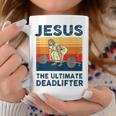 Jesus The Ultimate Deadlifter Funny Gym Bodybuliding Fitness Coffee Mug Unique Gifts