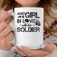 Just A Girl In Love With Her Soldier Army Girlfriend Wife Coffee Mug Funny Gifts