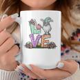 Love Teacher Life Easter Gnome Egg Hunting Basket Coffee Mug Funny Gifts
