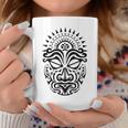 Maori Polynesian Tattoo Haka Dance Face Mask Head Coffee Mug Unique Gifts