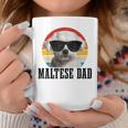 Mens Maltese Dad Retro Vintage Dog Funny Maltese Dad Coffee Mug Funny Gifts