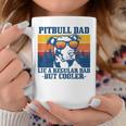 Mens Pitbull Dad Vintage Funny Dog Fathers Day Pitbull Coffee Mug Funny Gifts
