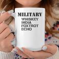 Military Whiskey India Foxtrot Echo Gift For Womens Coffee Mug Unique Gifts