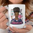 Nurse Life Messy Bun Afro Medical Assistant African American Coffee Mug Funny Gifts