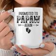 Promoted To Papaw Again Vintage Fathers Day For Dad Coffee Mug Funny Gifts