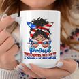 Proud Puerto Rican Latina Messy Bun Mama Puerto Rico Flag Coffee Mug Unique Gifts