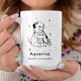 Pug Dog Aquarius Zodiac Sign Astrology Coffee Mug Unique Gifts