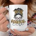 Realtor Life Leopard Messy Bun Mom Funny Mothers Day Womens Coffee Mug Unique Gifts